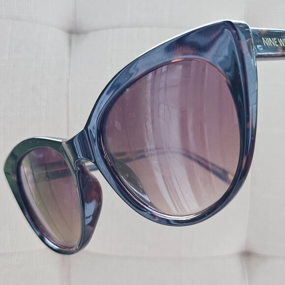 Nine West Women Sunglasses Cora Cat Eye Brown Tortise Shades - Picture 4 of 15